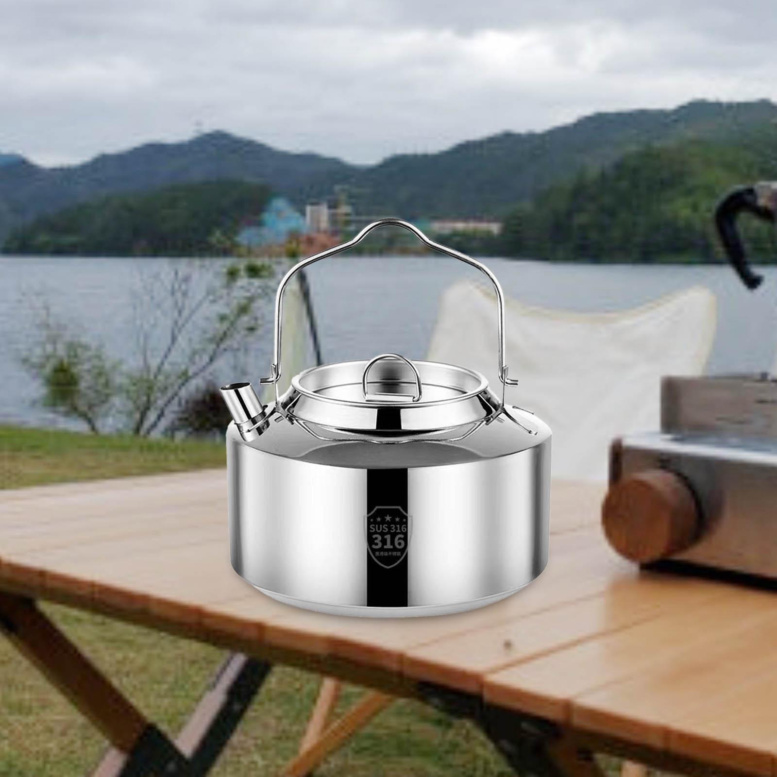 Camping Water Kettle Coffee Pot Mountaineering Camp Hiking Travel Tea Kettle