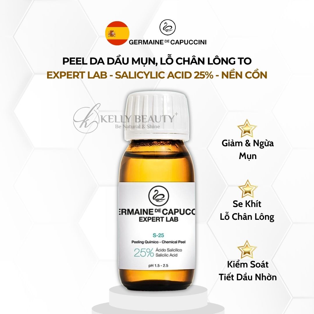 Dung Dịch Peel Da Dầu Mụn Germaine Expert Lab Salicylic 25% Chemical Peel S-25 | Kelly Beauty