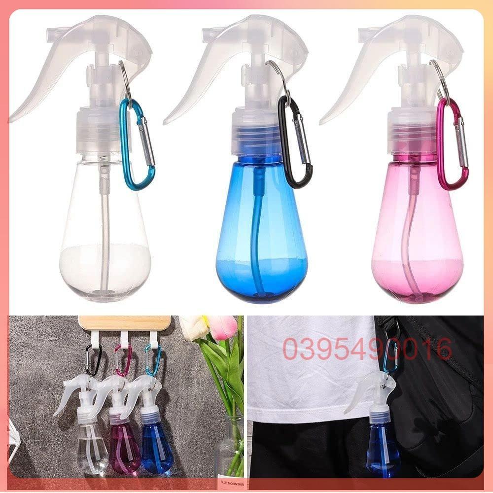 Bình đựng nước rửa tay sát khuẩn mini 60ml treo balo túi xách, cặp móc khóa vỏ ngoài có chốt khoá nhỏ gọn và tiện lợi