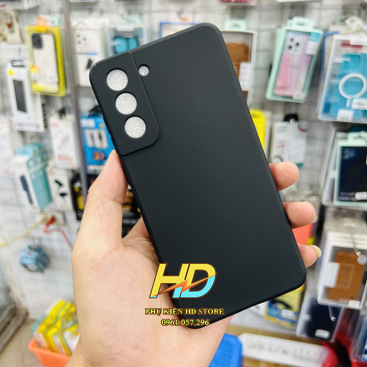 Ốp Lưng Dẻo Màu Đen Dành Cho Samsung Galaxy S21 FE Viền Vuông Khoét Lỗ bảo Vệ Camera Tốt Nhất, Không Bám vân Tay