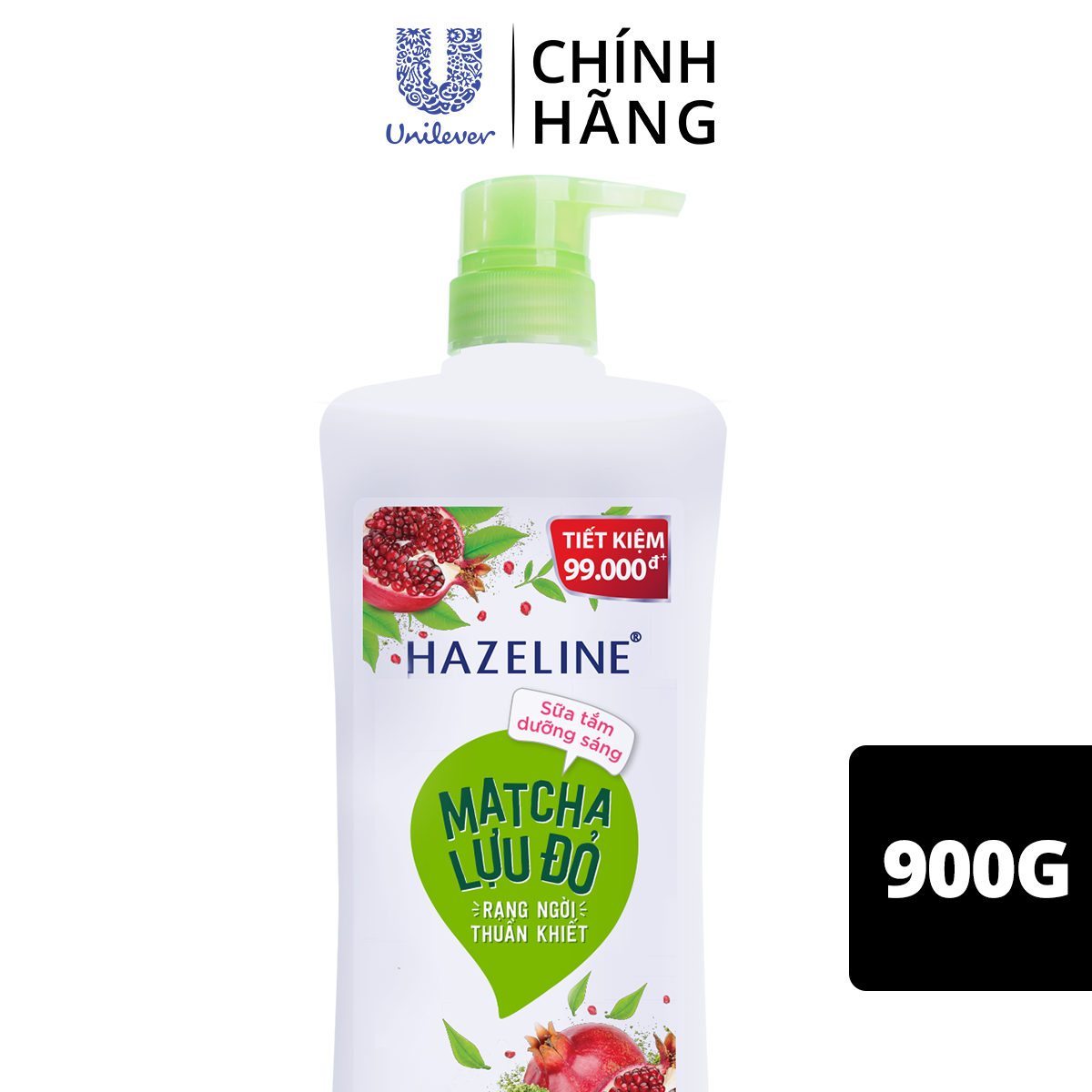 Sữa Tắm 900G Hazeline Dưỡng Thể Thiên Nhiên Trắng Da Matcha Lựu Đỏ Sáng Mịn Rạng Ngời