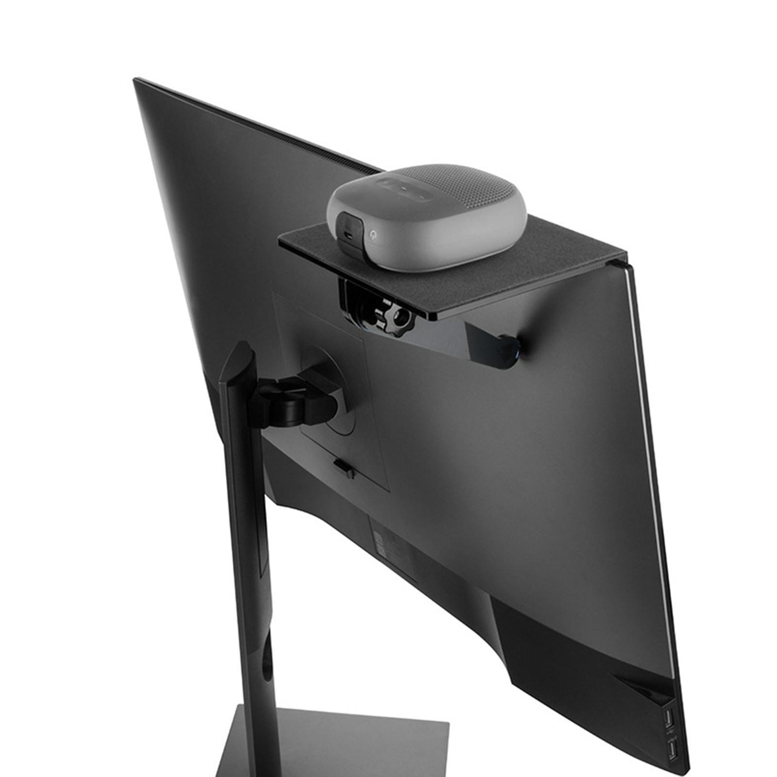 Adjustable Monitor  Stand Remote Smoke Black