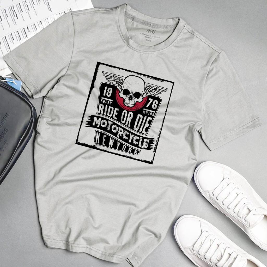Áo phông nam độc lạ cá tính phong cách unisex màu xám