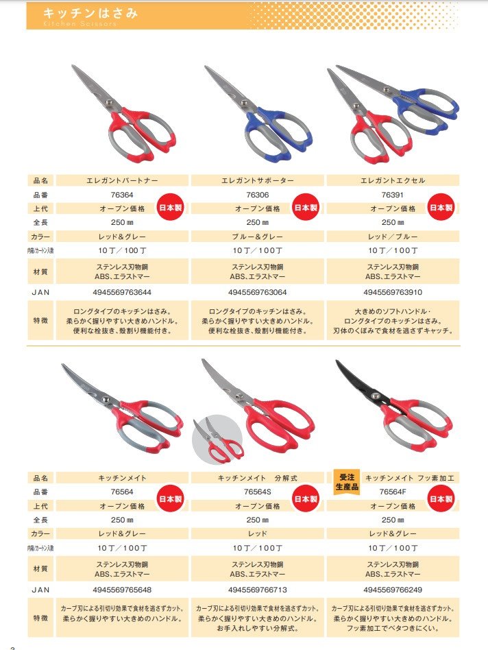 Kéo Đa Năng Nhà Bếp Nikken 25cm Lưỡi Bằng Thép Không Gỉ