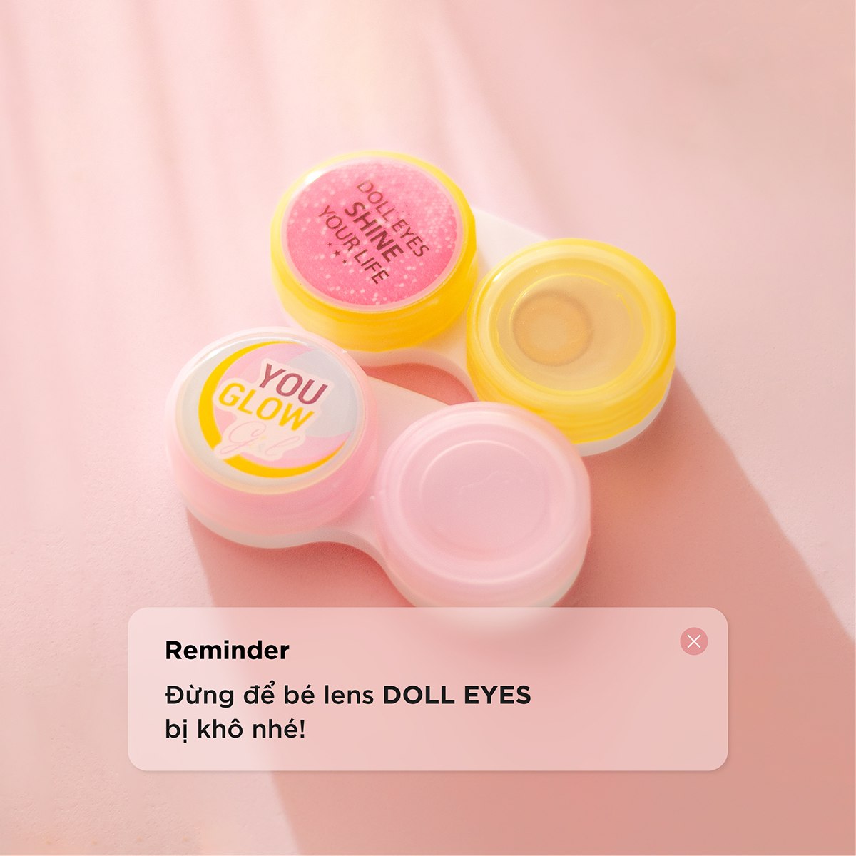 Bộ khay đựng kính áp tròng đơn DOLL EYES