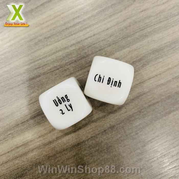 Xí ngầu uống bia tiếng Việt chơi ăn nhậu uống bia vui nhộn,1 viên xí ngầu ăn chơi uống bia cực kỳ vui nhộn- Winz.vn