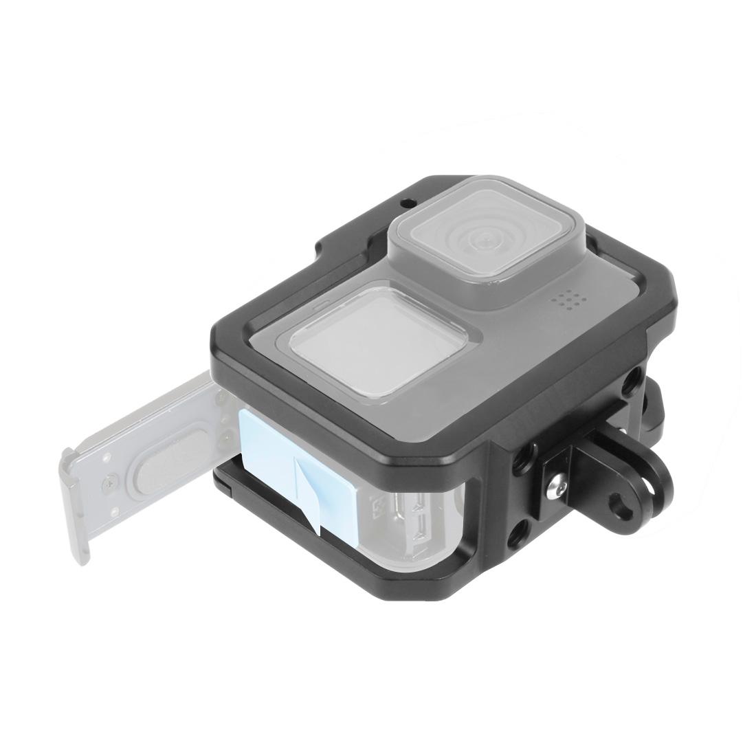 Vỏ Hợp Kim Nhôm Lồng Khung Bảo Vệ Với Đế Giày Clod Lỗ 1/4 Cho GoPro Hero 11 10 9 Camera Hành Động lồng Giàn Khoan