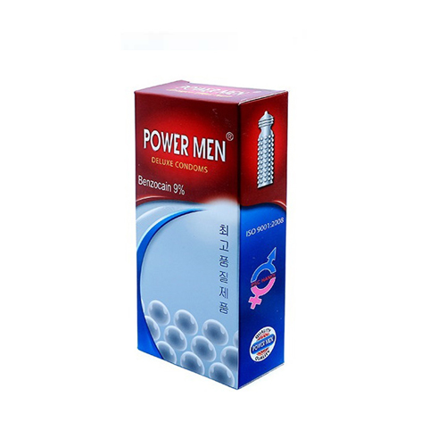 Bao cao su Powermen ngọc trai - Hộp 12 chiếc