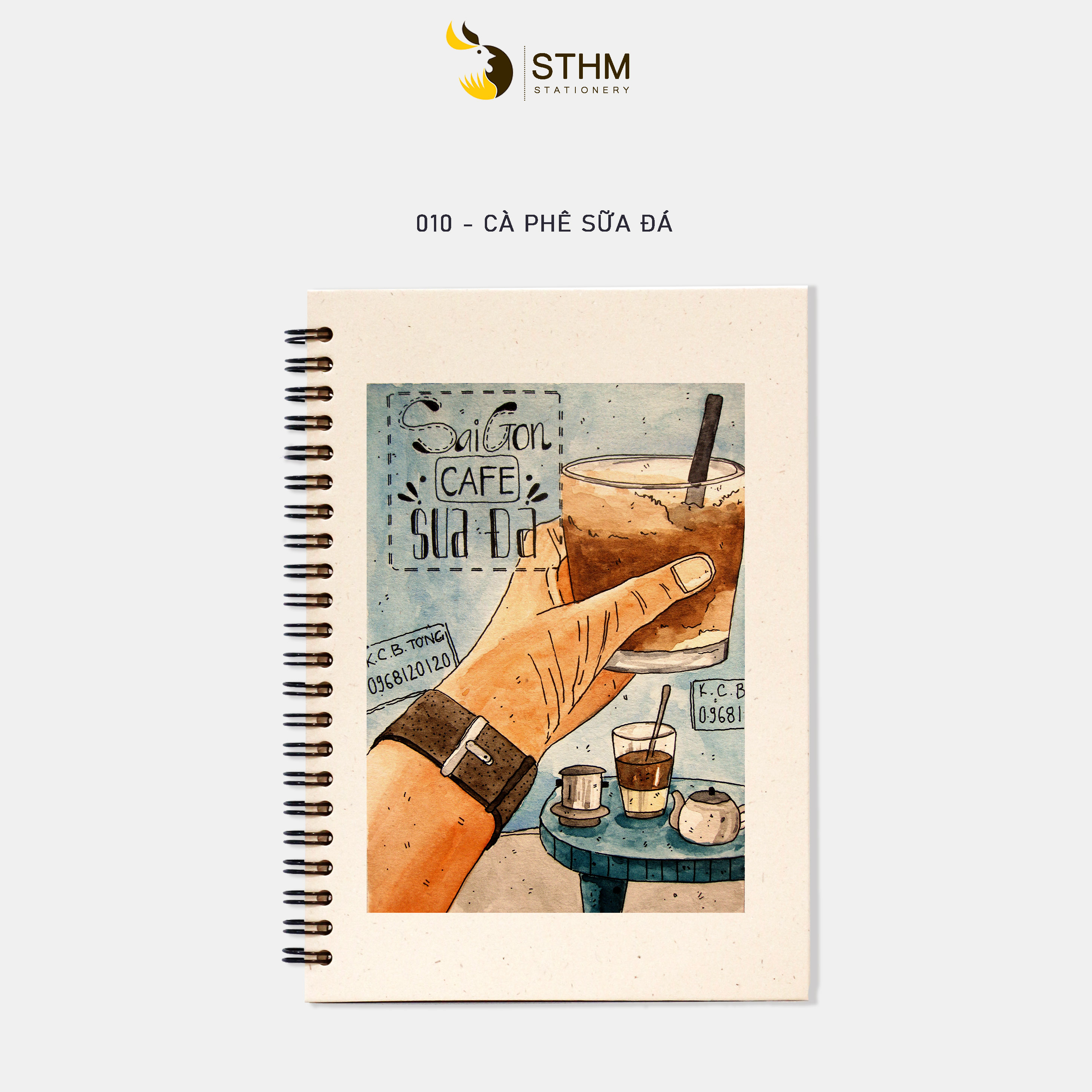 Sổ mẫu độc quyền -  Gồm 35 mẫu - Vintage - Sổ lò xo A5 - STHM Stationery