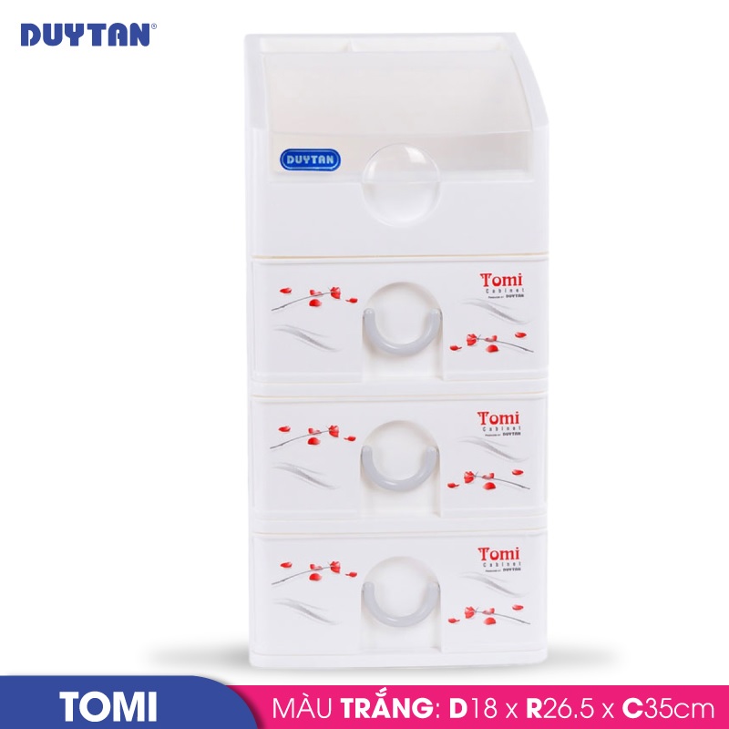 Tủ nhựa DUY TÂN Tomi 4 ngăn - 41835 - Giao màu ngẫu nhiên - Hàng chính hãng