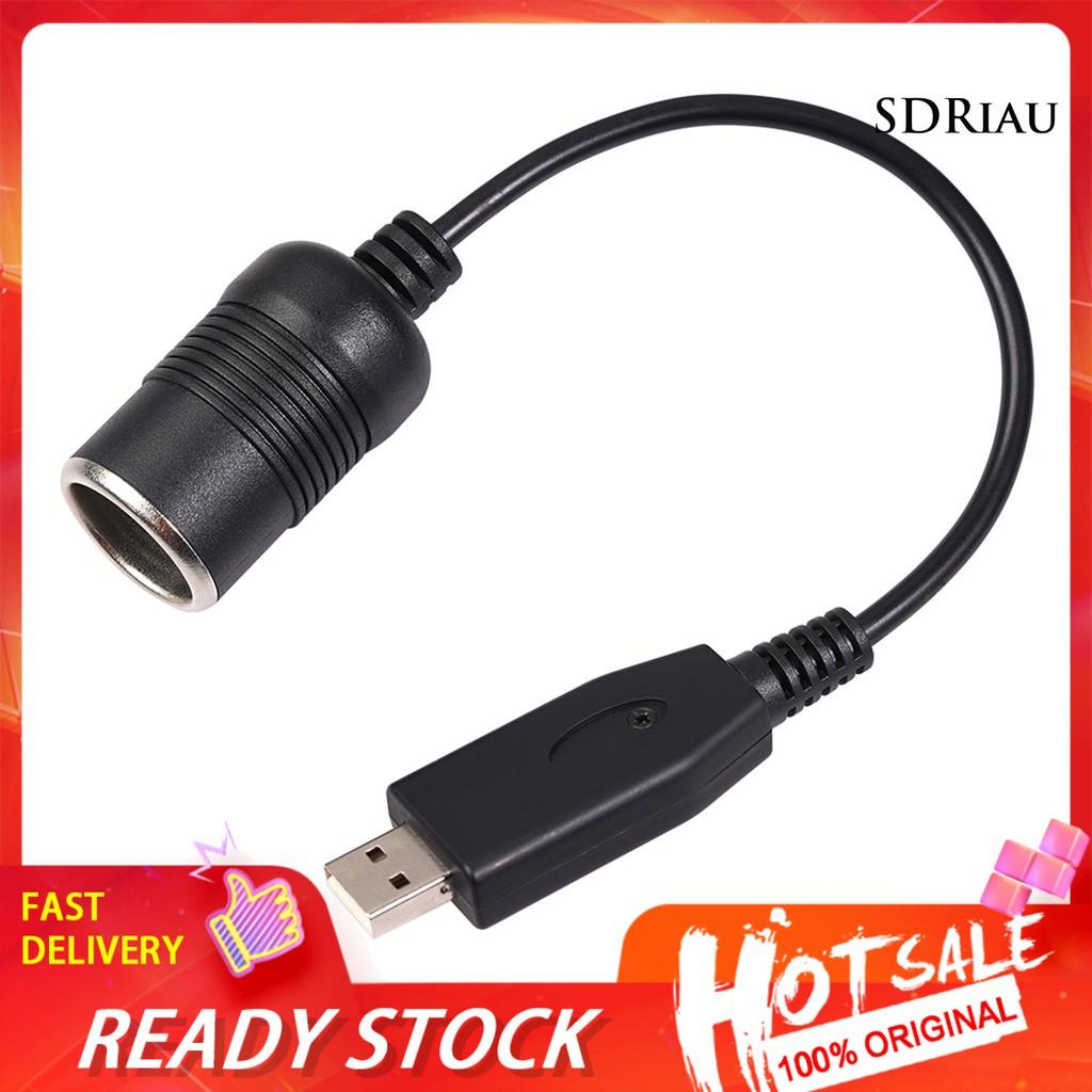 Bộ Chuyển Đổi Bật Lửa Cổng Usb 5v Sang 12v Cho Xe Hơi