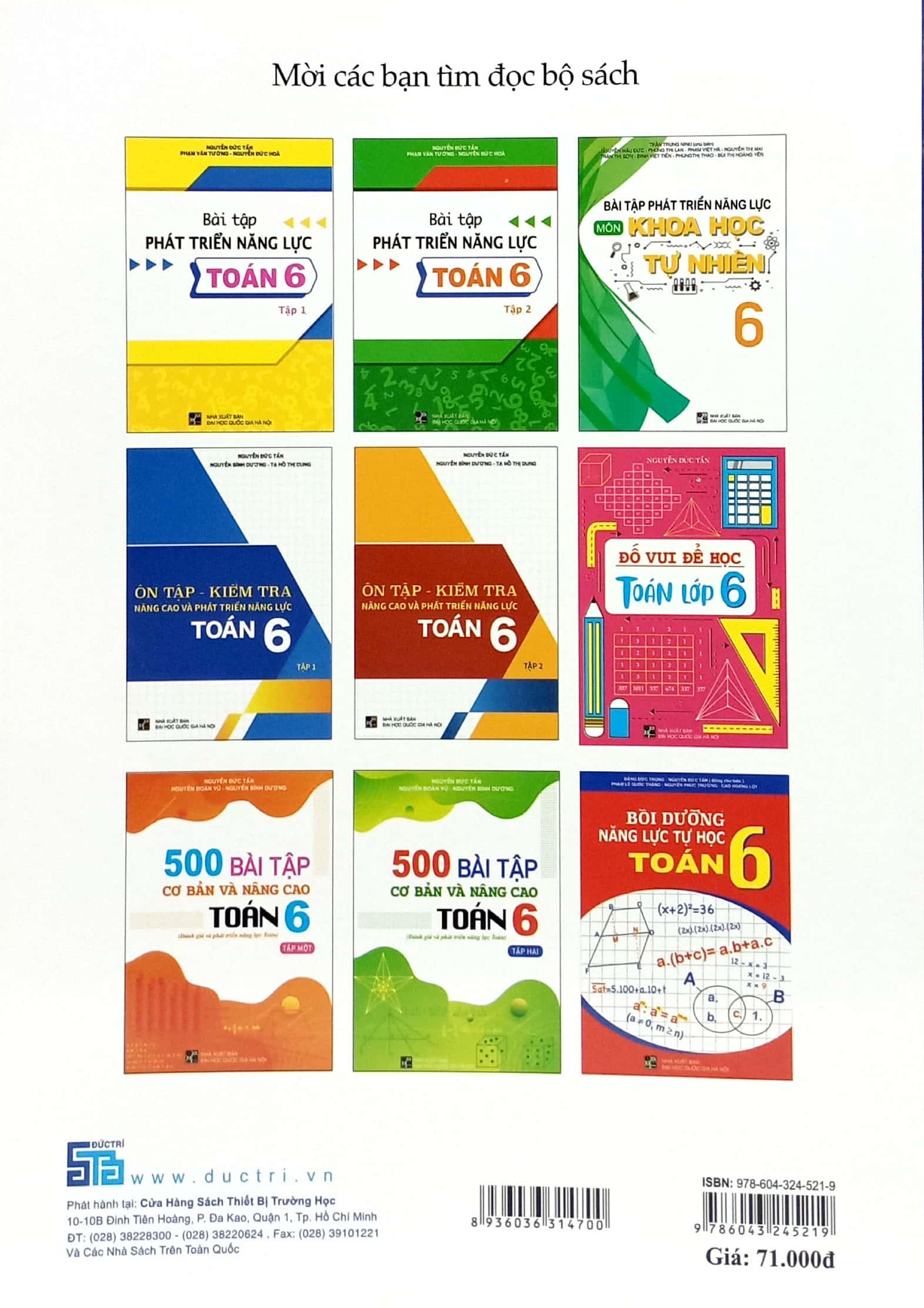 Bài Tập Phát Triển Năng Lực Toán 6 - Tập 1