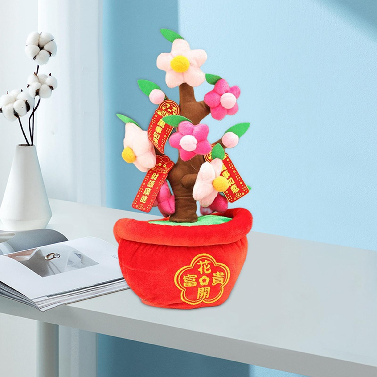 Felt Cloth Fake Simulation Bonsai Ornament Tree Toy Decoration for New Year