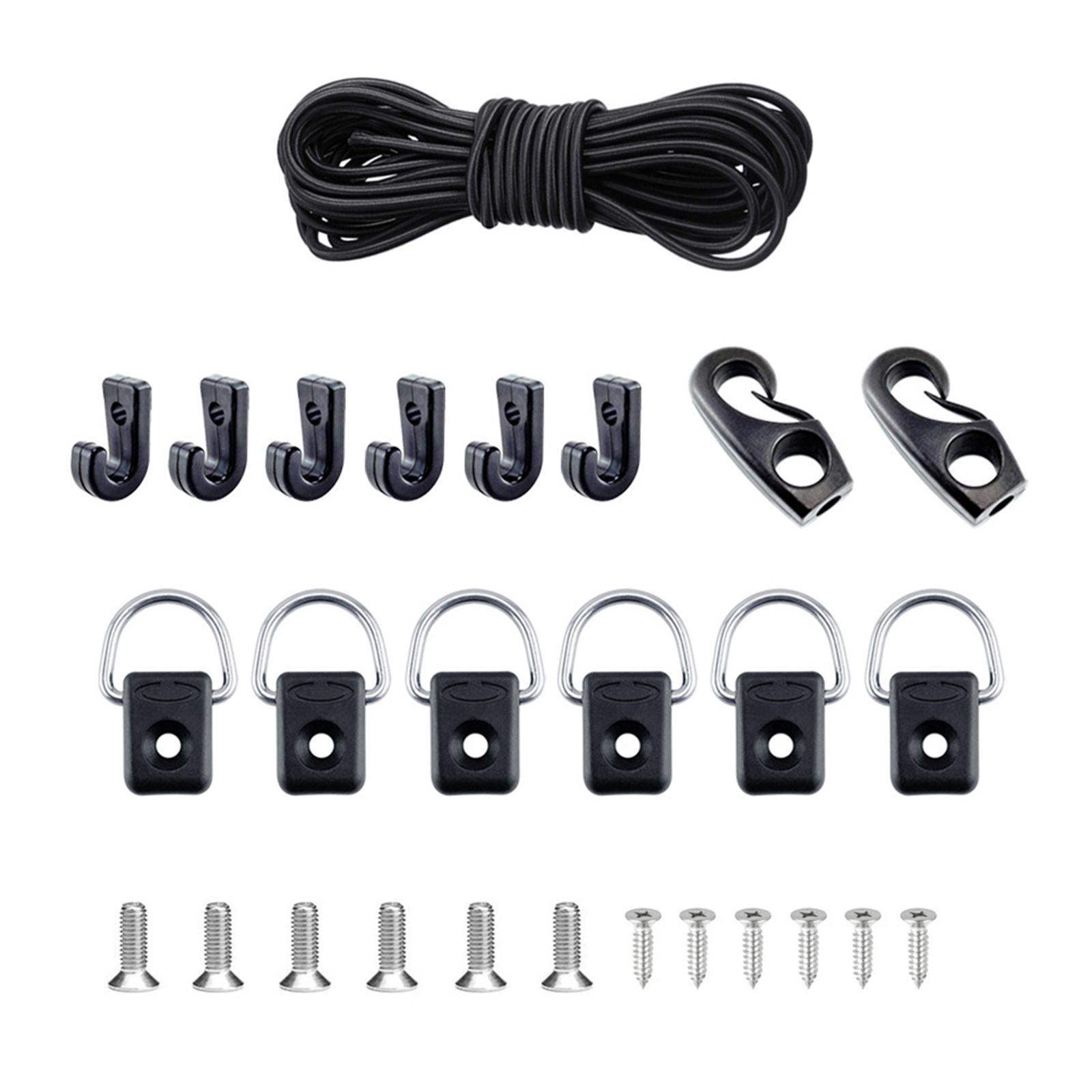 Kayak Deck Rigging Kit D-Circle with 304 M6 Screw for Boat Canoe Fishing