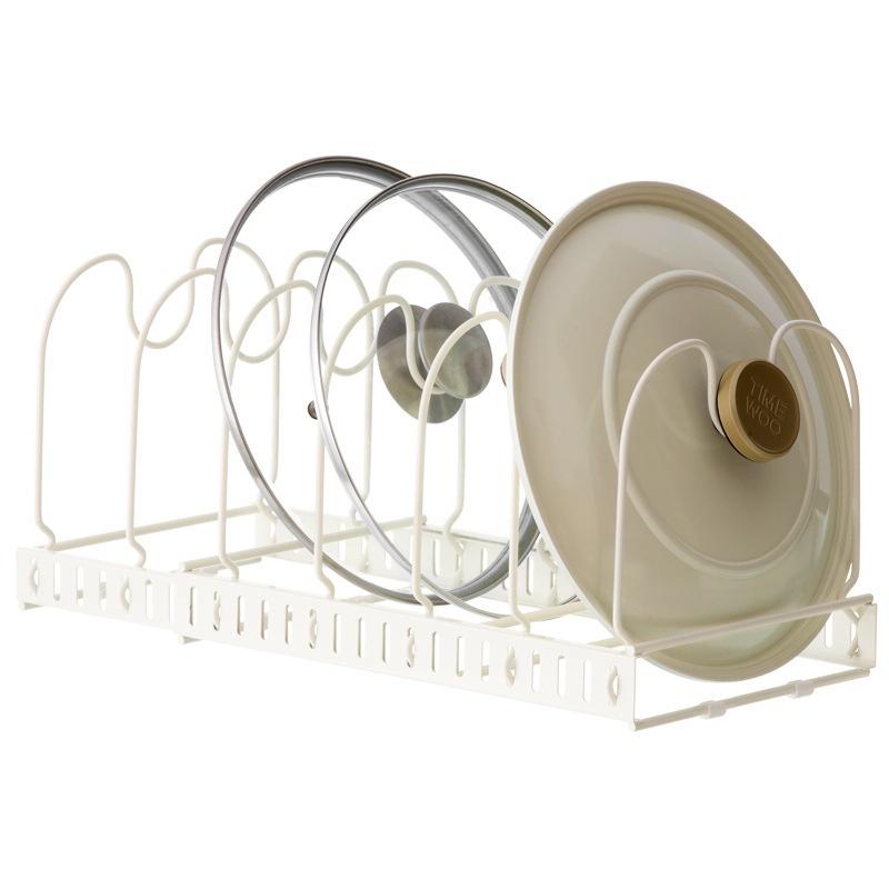 Giá Đỡ Nắp Nồi Bằng Sắt Mở Rộng Tiện Dụng Cho Nhà Bếp