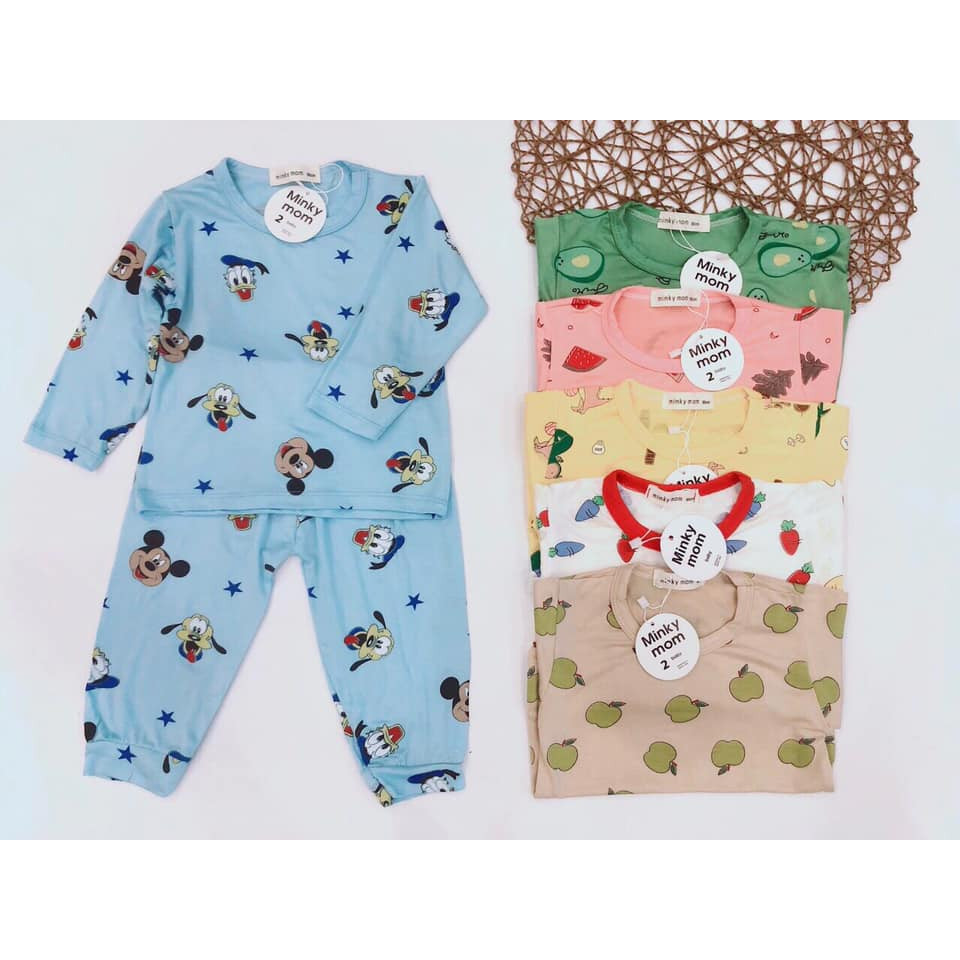 Set bộ Thun Lạnh Minky Mom dài tay mẫu mới siêu đẹp