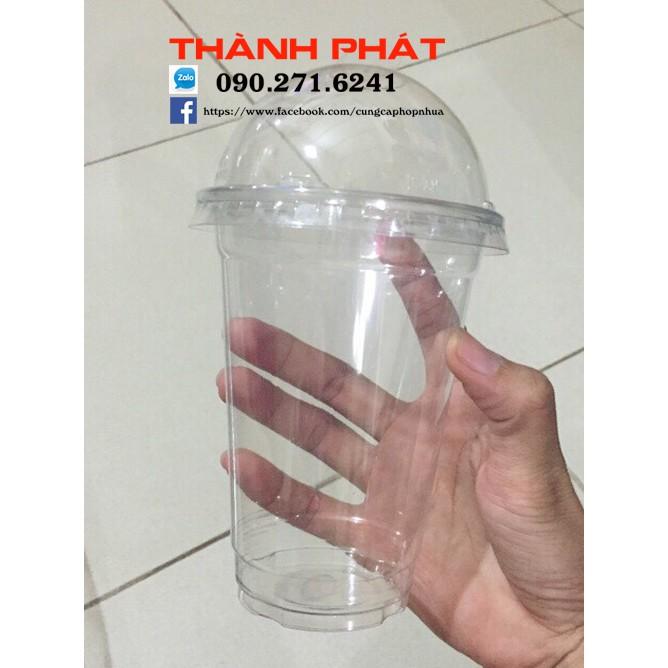 100 Ly nhựa PET 500ml - bao gồm nắp cầu cao cấp