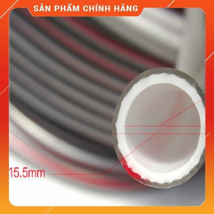 Vòi Xịt️️ Bộ dây vòi xịt nước rửa xe, tưới cây , tăng áp 3 lần, loại 15m 206318 đầu đồng,đai,nối vàng+ đai