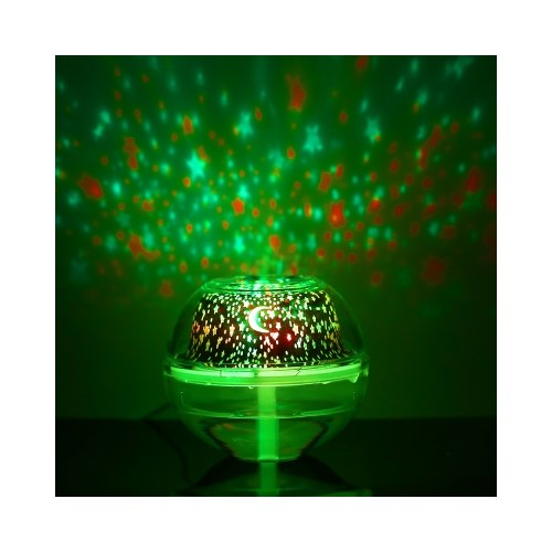 Máy Phun Sương,Tạo Độ Ẩm USB Crystal Night Light Projection Humidifier 500ml-Giao Màu Ngẫu Nhiên -Hàng Chính Hãng