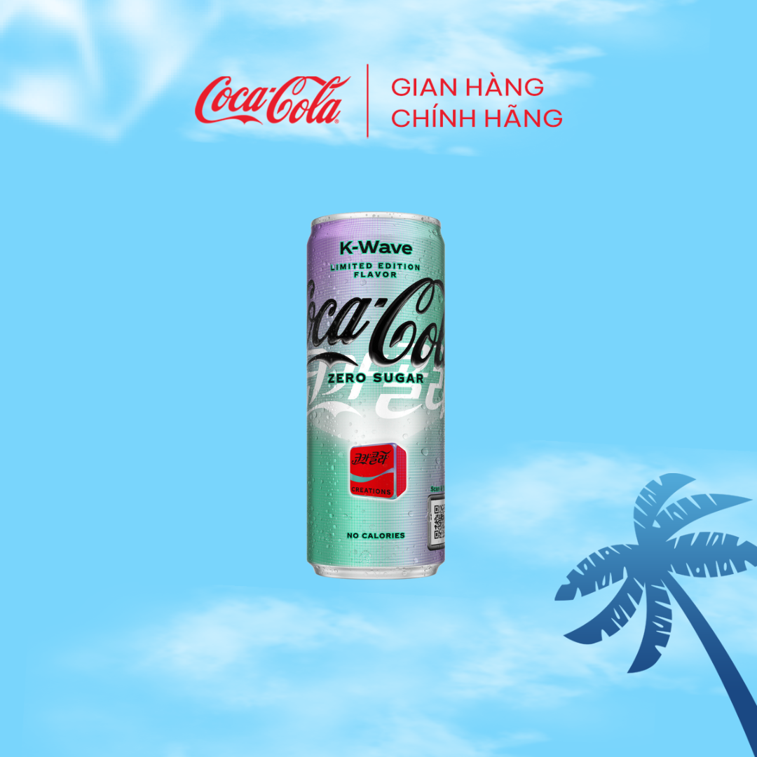 [QUÀ TẶNG KHÔNG BÁN] Lốc 6 Lon Nước Giải Khát Không Đường Coca-Cola Zero 320ml/lon Sale 4.4 Phiên Bản Giới Hạn K-Wave Sale 25.3 Coca-Cola Official Store