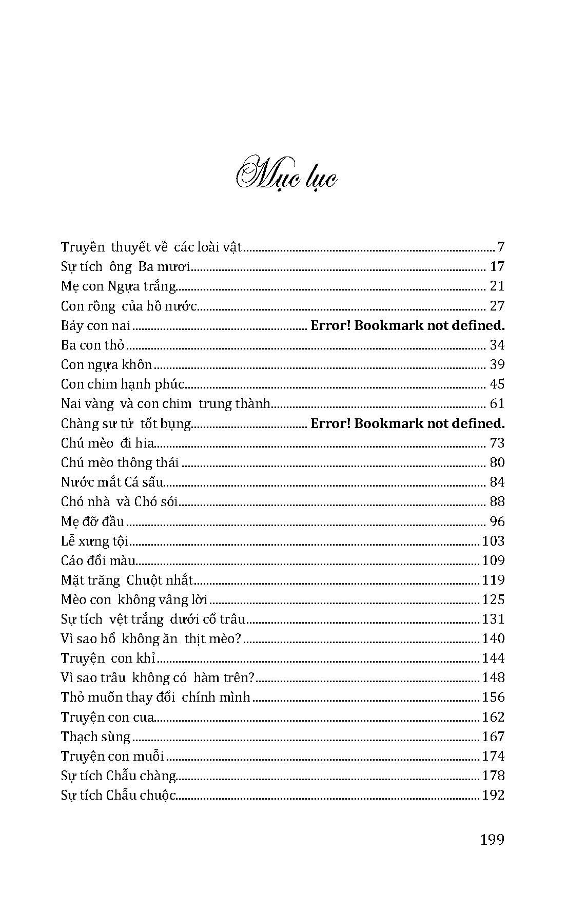 Những Câu Chuyện Cổ Tích Thần Tiên - Những Loài Muông Thú Trong Thế Giới Thần Tiên