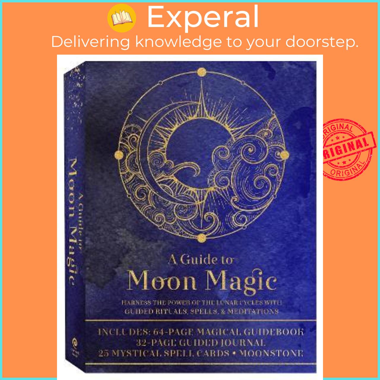 Sách - A Guide to Moon Magic Kit : Harness the Power of the Lunar Cycles with Gui by Aurora Kane (US edition, paperback)