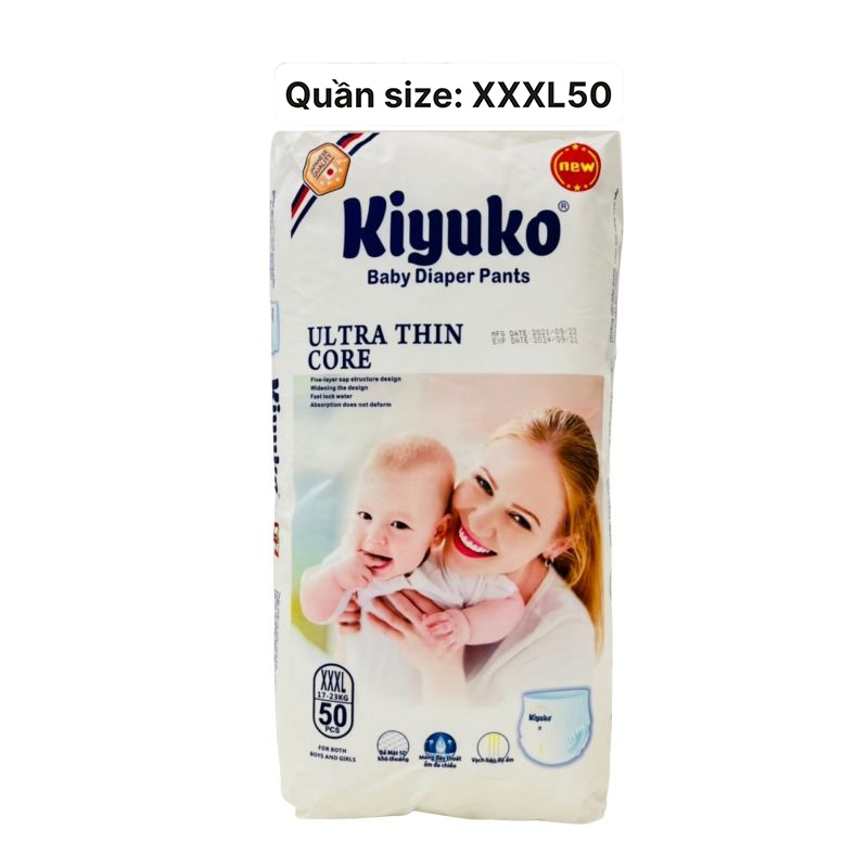 Tã bỉm quần KiyuKo XXXL50 (17-23kg)