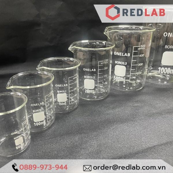 Cốc Đốt Thủy Tinh thí nghiệm chịu nhiệt có mỏ đa dạng thể tích 50ML 100ML 250ML 500ML 1000ML