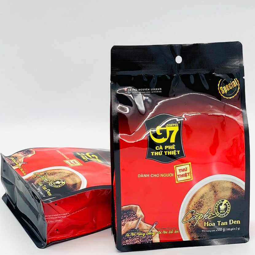 Cà phê G7 hòa tan Đen Bịch 100 gói Trung Nguyên