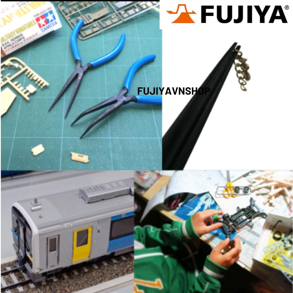 Kìm nhọn kỹ thuật mini mỏ cong Fujiya 303T-150