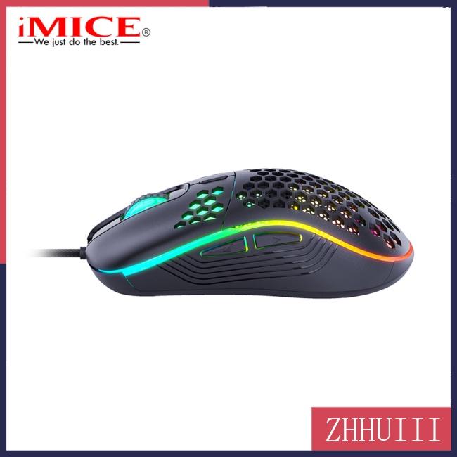 Chuột Chơi Game Có Dây JT 7200 DPI RGB Hình Tổ Ong Dành Cho Game Thủ