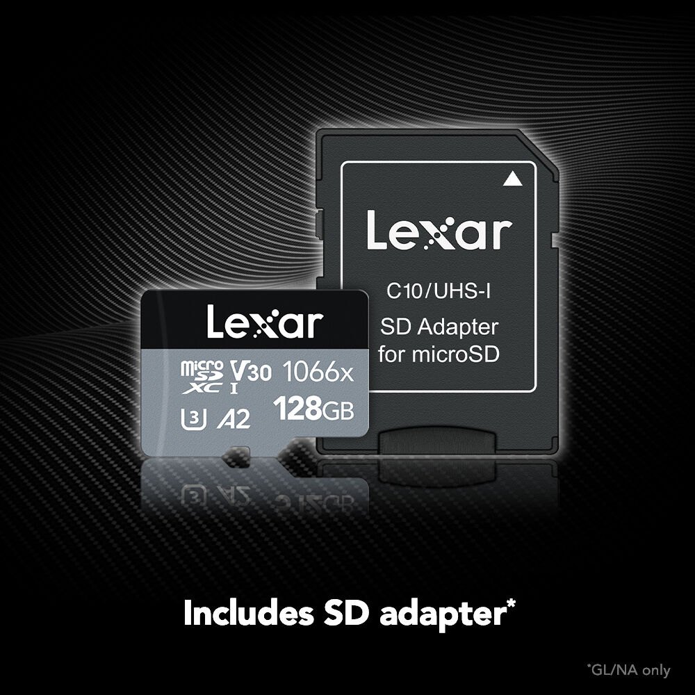 Thẻ nhớ Lexar Professional 1066x microSDXC UHS-I ( 64GB/128GB/256GB /512GB/1TB) - Hàng chính hãng