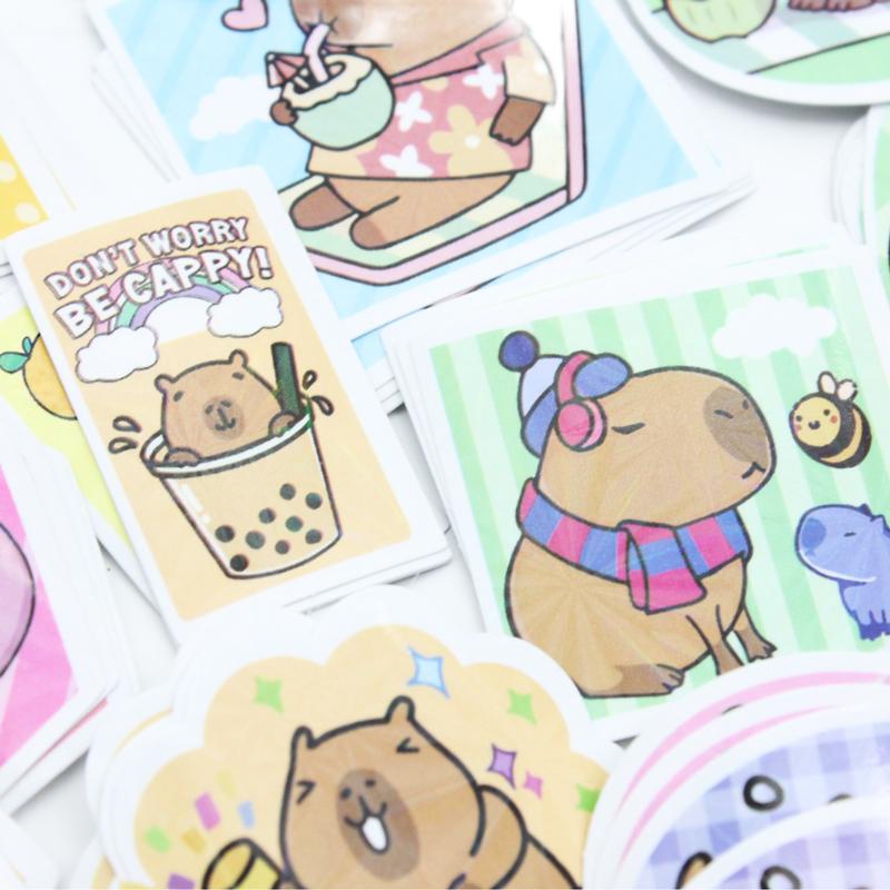 Hộp Sticker Trang Trí Capybara - WanLongDa BQ-51683 (Mẫu Màu Giao Ngẫu Nhiên)