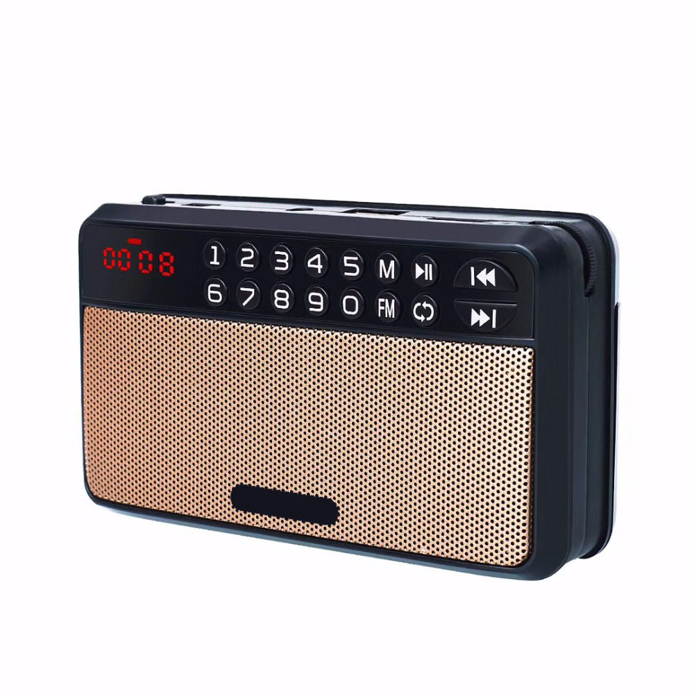 Loa nghe nhạc mini kiêm đài radio C-863 hỗ trợ thẻ nhớ, usb