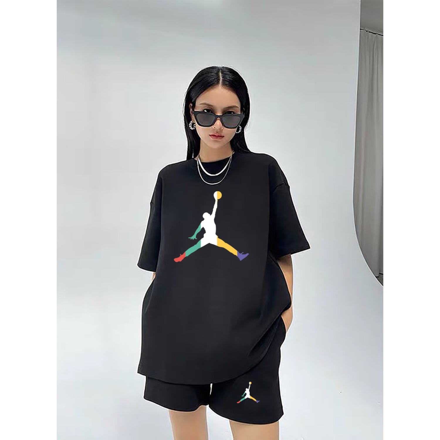 Bộ Quần Áo Thun Unisex JD Form Rộng Chất Cotton Cao Cấp Siêu Thoáng Mát