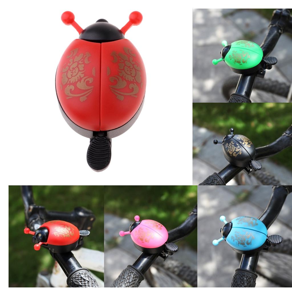 Childrens Kids Bike Bell Mountain Bicycle Novelty Ladybug Bug Ring Red