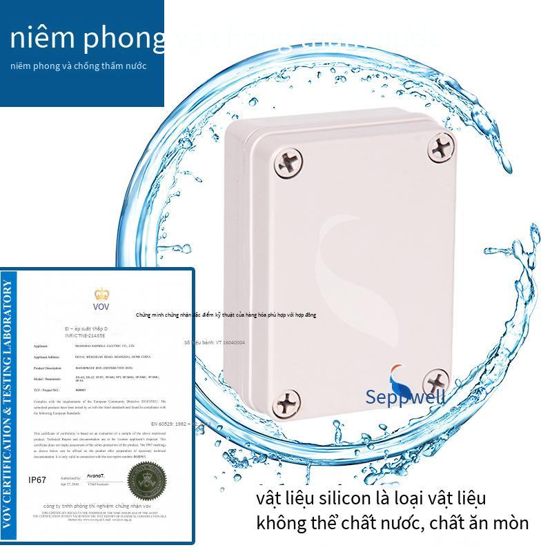 Giao hàng nhanh Saipu hộp nối nhựa ABS ngoài trời IP67 kín hộp chống nước lỗ nút hộp nối nguồn đầu cuối