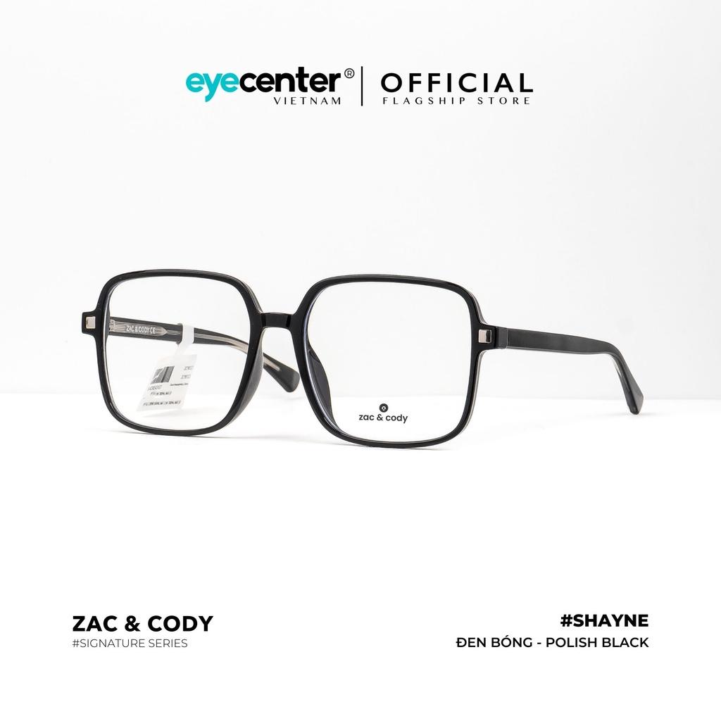 Gọng kính cận vuông nam nữ A45-S chính hãng SHAYNE by ZAC CODY nhập khẩu Eye Center Vietnam