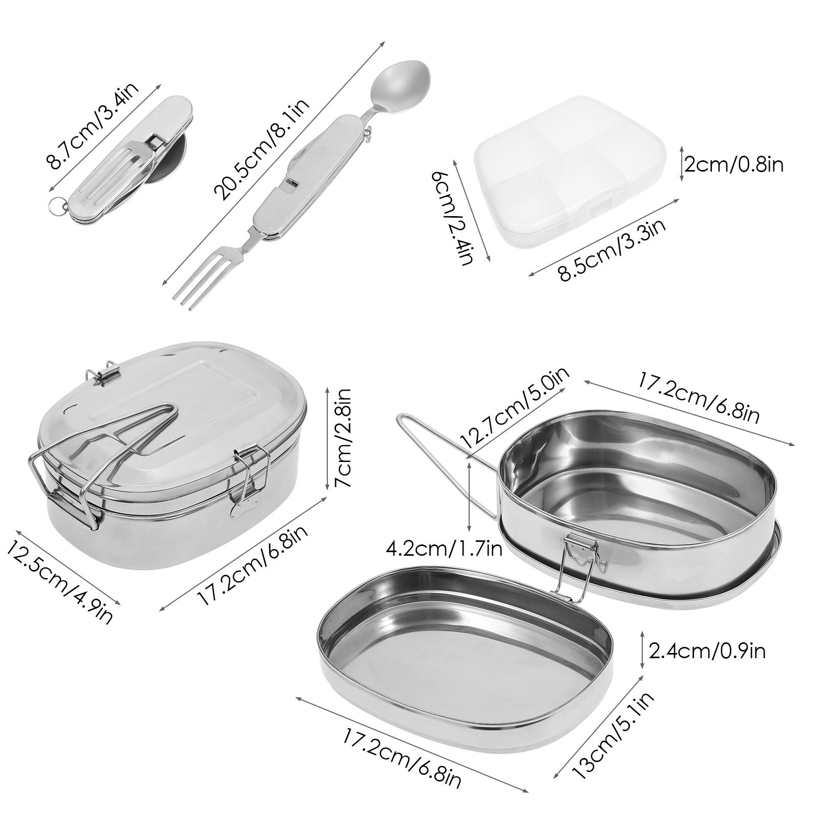 Set Combo Hộp Cơm Trưa Tiện Dụng Cho Cắm Trại Dã Ngoại