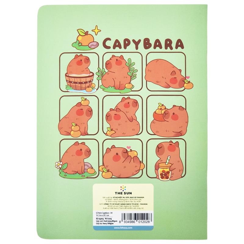 Sổ Ghi Chú Capybara - Kẻ Ngang - 96 Trang 80gsm - The Sun 04