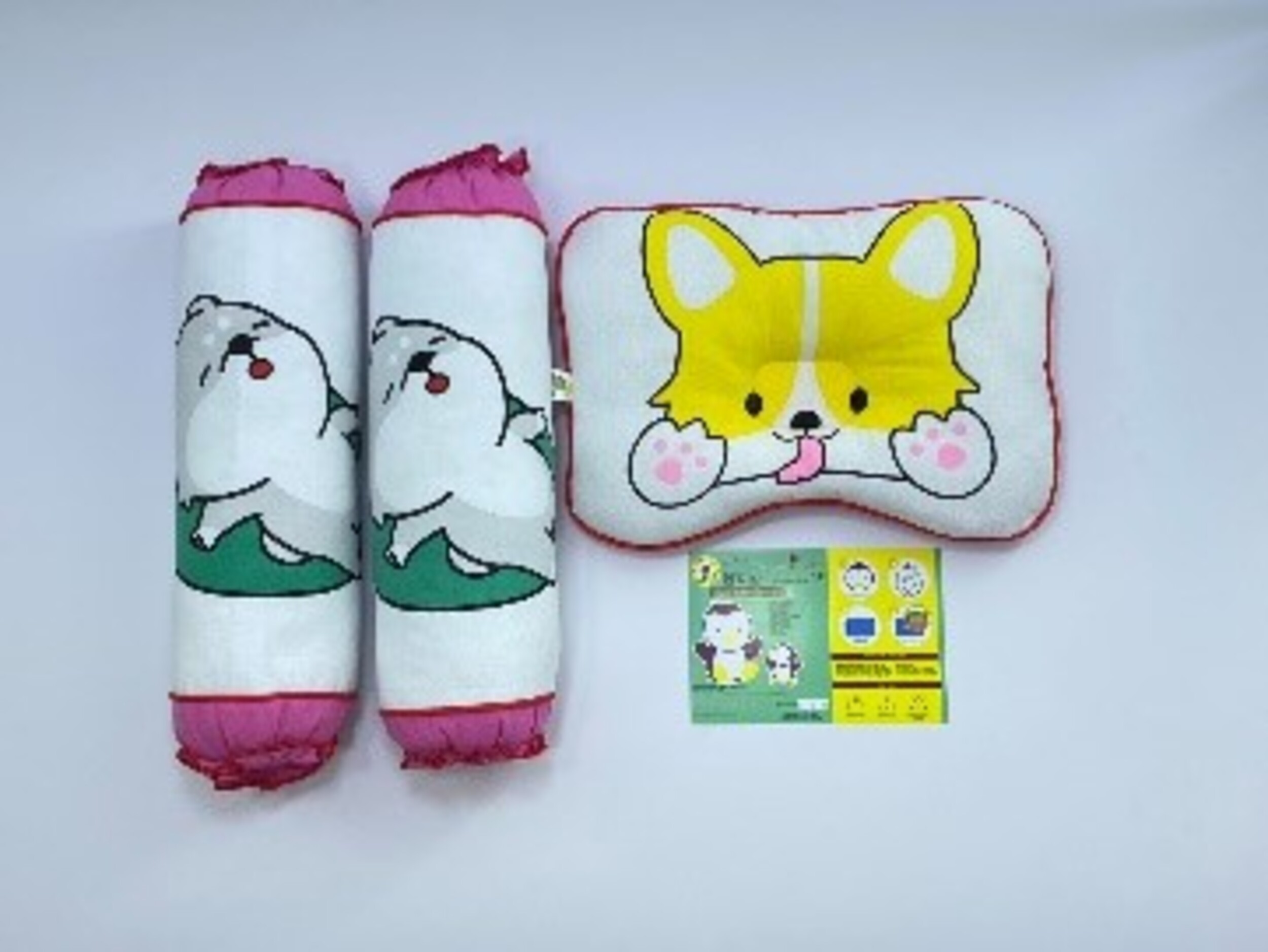 Gối Đôi Con Chó BabyTop (24x32)(12x42)cmx2 ( Màu và họa tiết ngẫu nhiên )