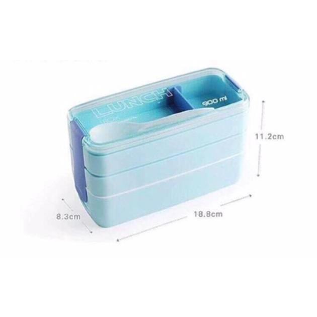 Hộp cơm lúa mạch 3 tầng mẫu mới