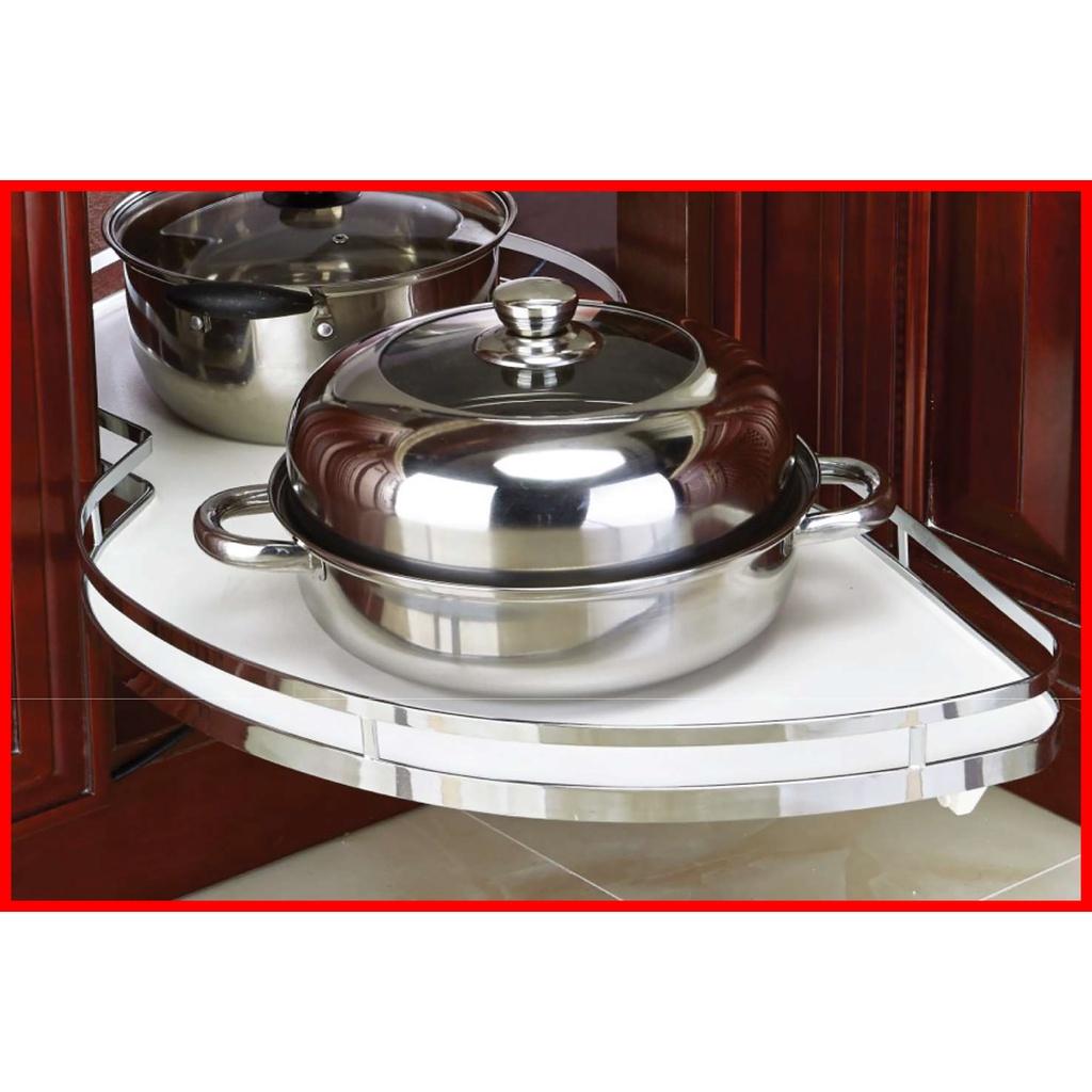 Kệ góc liên hoàn inox hình lá mở trái/phải Gerari Việt Nam.