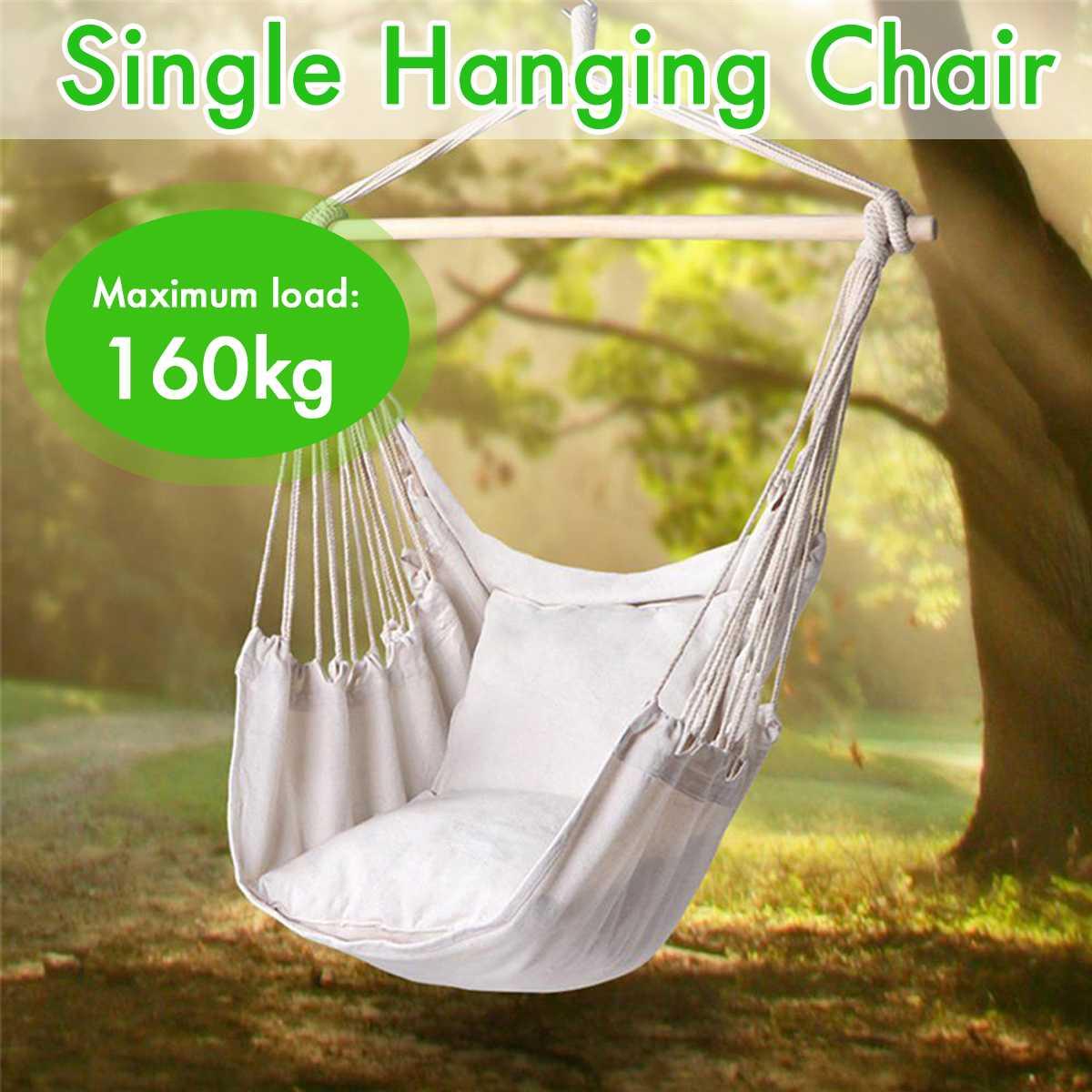 160Kg Võng Vườn Treo Ghế Lười Vung Trong Nhà Ngoài Trời Đồ Treo Dây Ghế Ghế Xoay Ghế Giường Du Lịch Cắm Trại