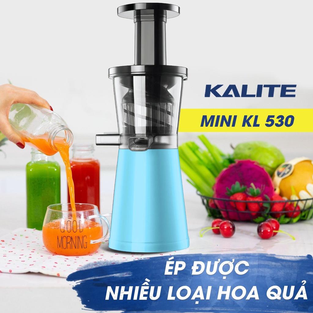 Máy ép hoa quả chậm Kalite KL 530 dung tích 250ml công suất 200W ép hoa quả kiệt bã, Hàng Chính Hãng