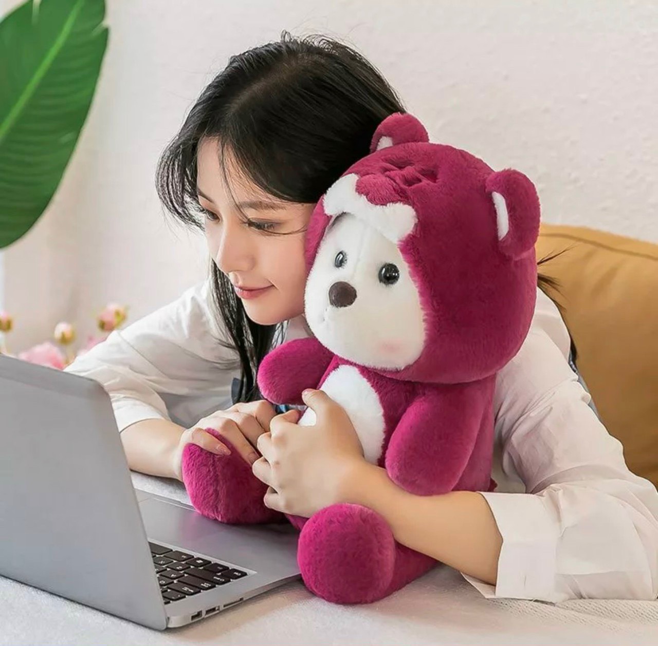 Gấu Bông Teddy Lena Mũ Lotso 35cm - 60cm Cao Cấp
