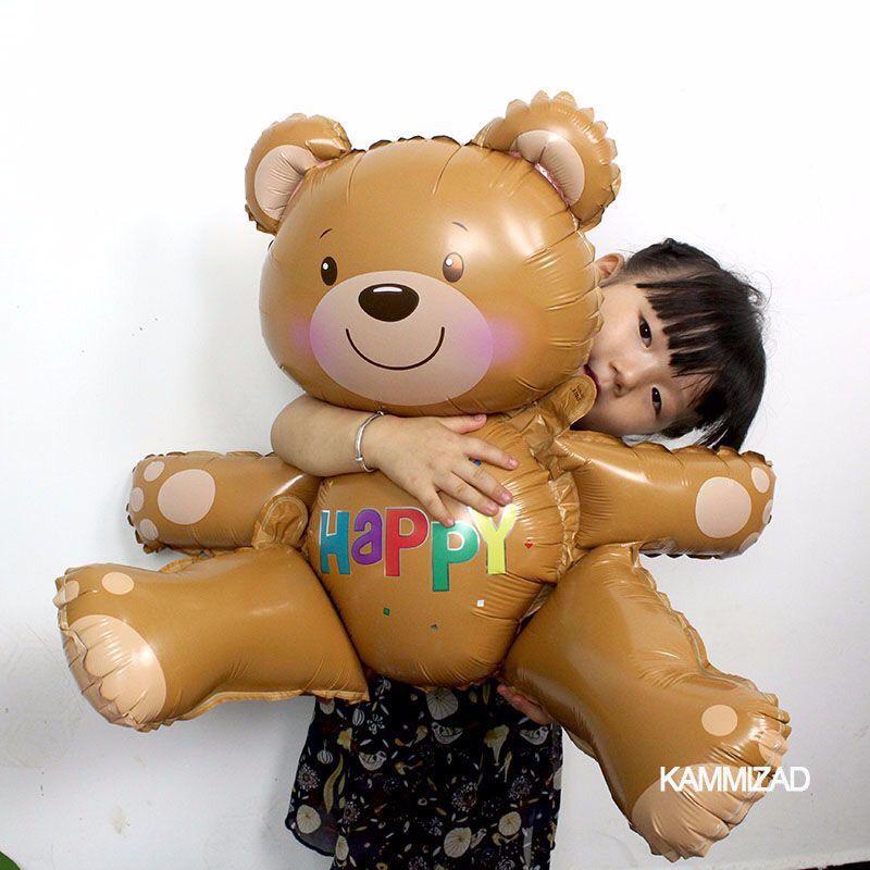 Bóng Gấu Nâu Teddy 3D Size Đại Dễ Thương Cho Bé