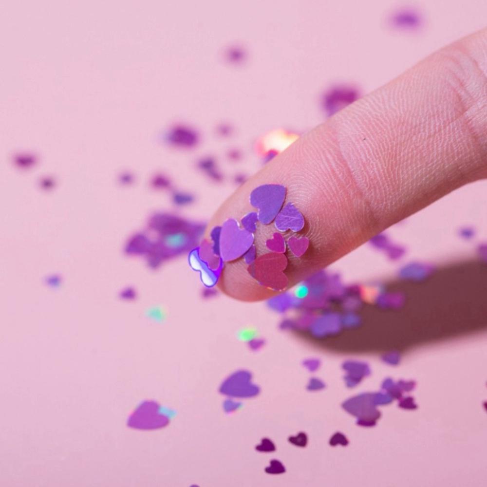 Hũ 650 trái tim 3D mix 12 màu trang trí móng nail , trái tim ẩn nail, phụ kiện trái tim trang trí nail nghệ thuật