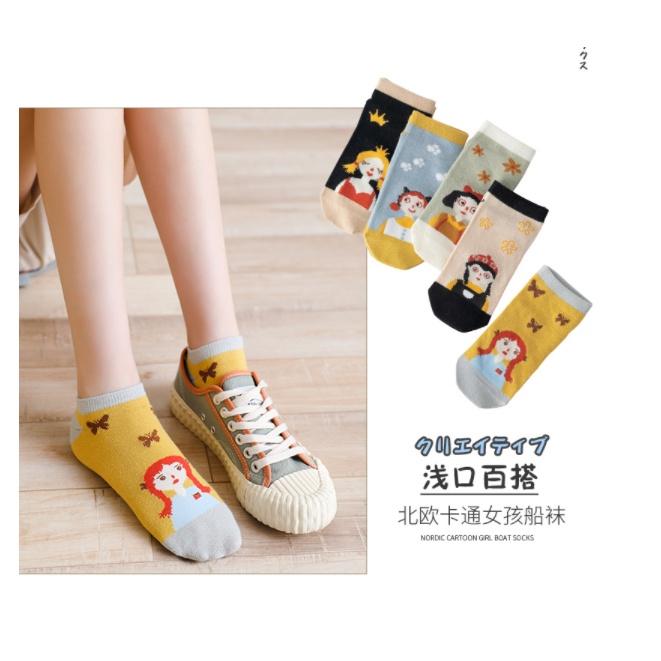 Vớ nữ tất chân nữ mùa xuân hè thu hoạt hình cô gái dễ thương VT32