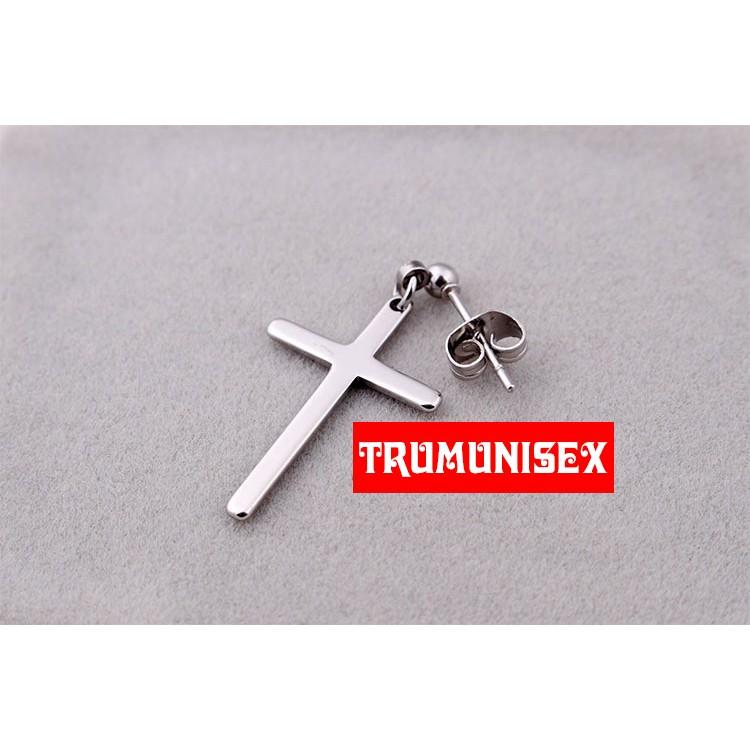 Khuyên Tai Inox Tròn Unisex THÁNH GIÁ 2019 aothununisex